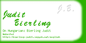 judit bierling business card